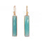 Rectangle Chalcedony Earrings